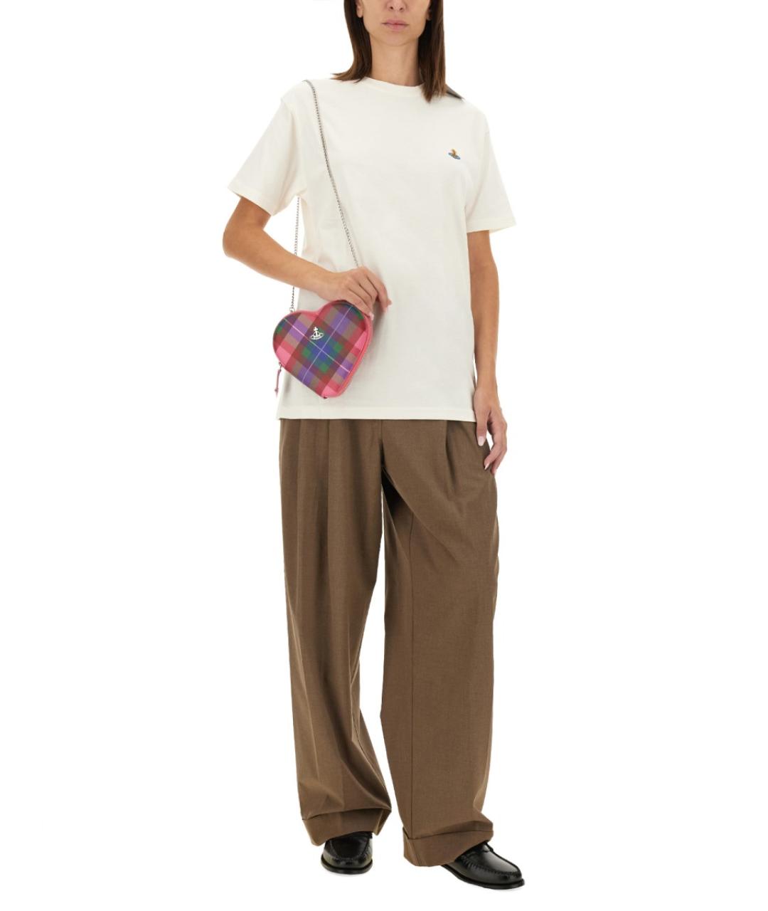 VIVIENNE WESTWOOD Белая хлопковая футболка, фото 3