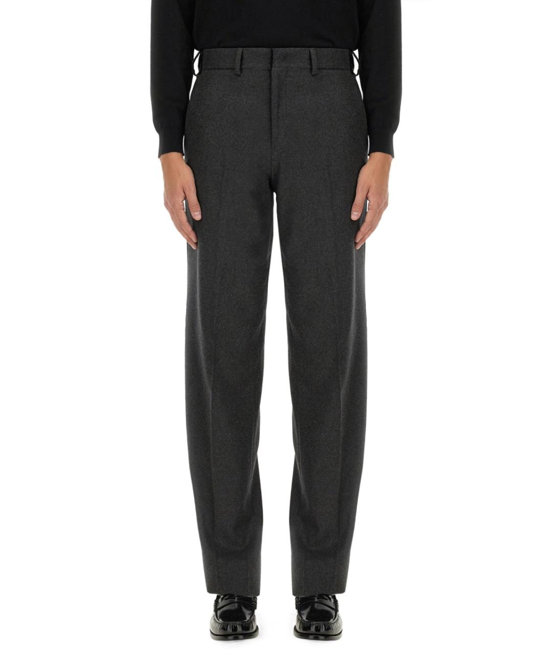 FENDI Серые кашемировые повседневные брюки, фото 2