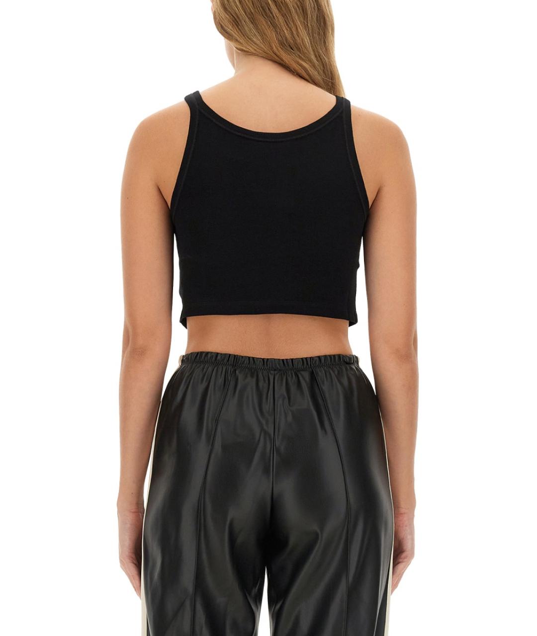 PALM ANGELS Черная хлопковая майка, фото 4