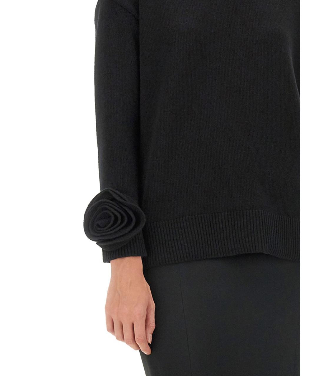 VALENTINO Черный шерстяной джемпер / свитер, фото 5