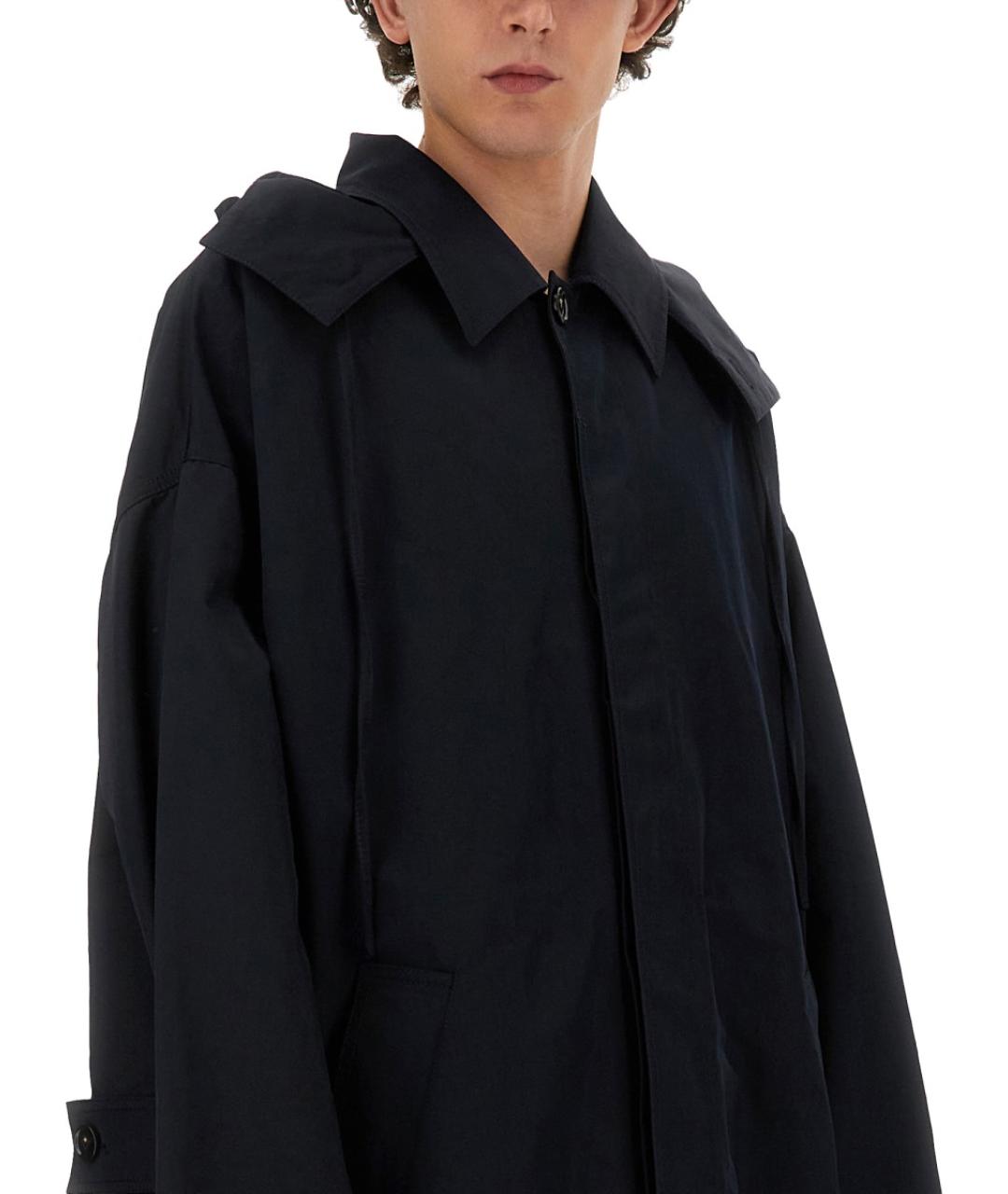 BOTTEGA VENETA Синий полиамидовый тренч / плащ, фото 4