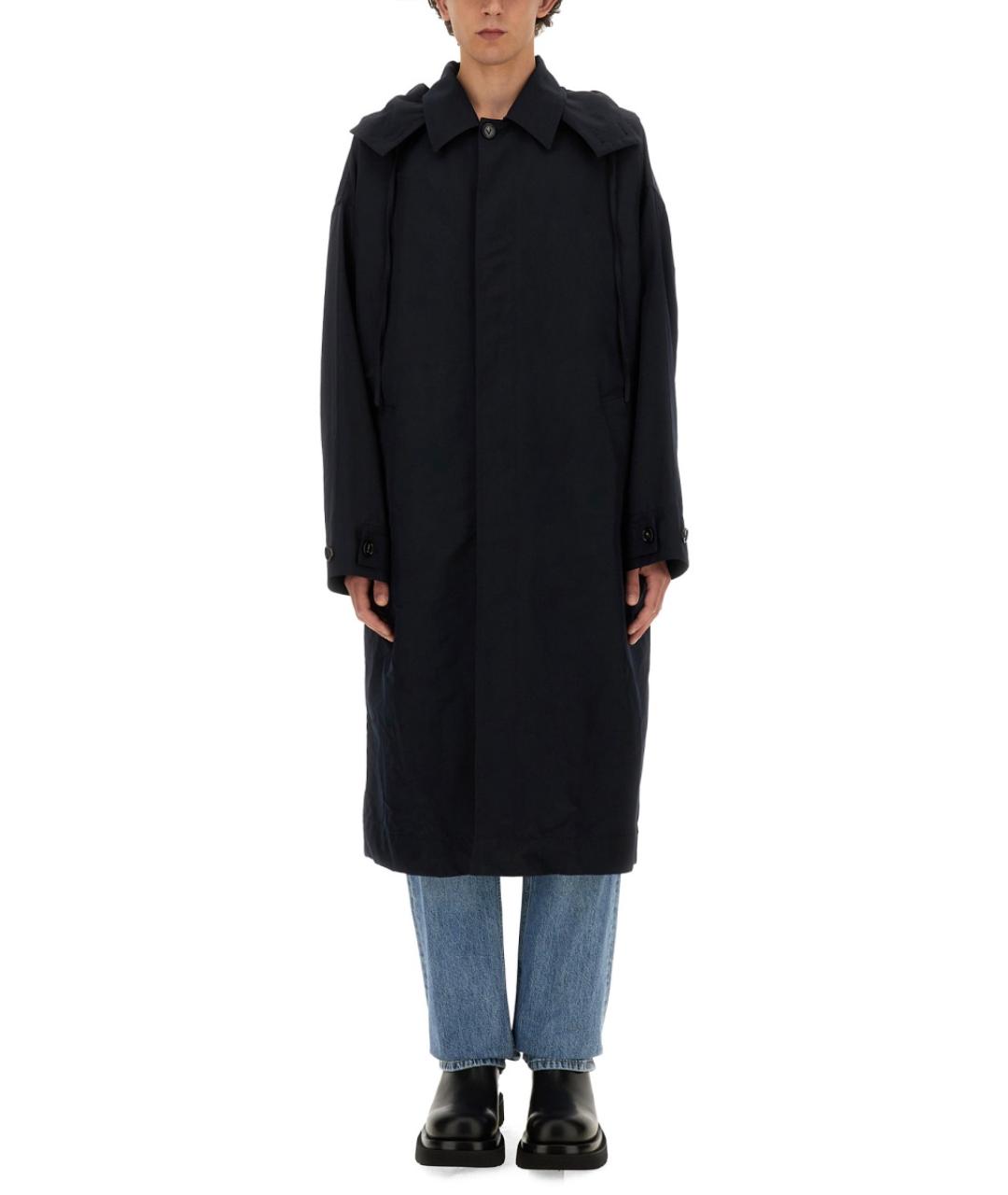 BOTTEGA VENETA Синий полиамидовый тренч / плащ, фото 5