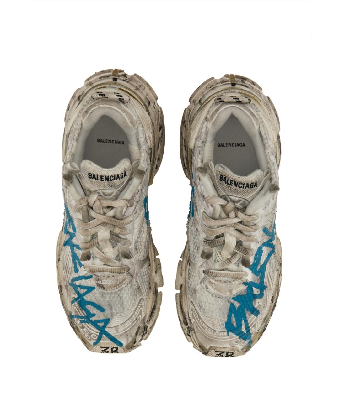 BALENCIAGA Белые синтетические кроссовки, фото 2
