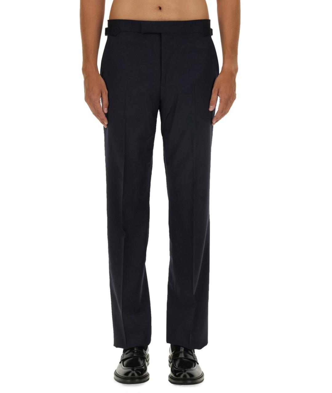 VIVIENNE WESTWOOD Синие шерстяные повседневные брюки, фото 2