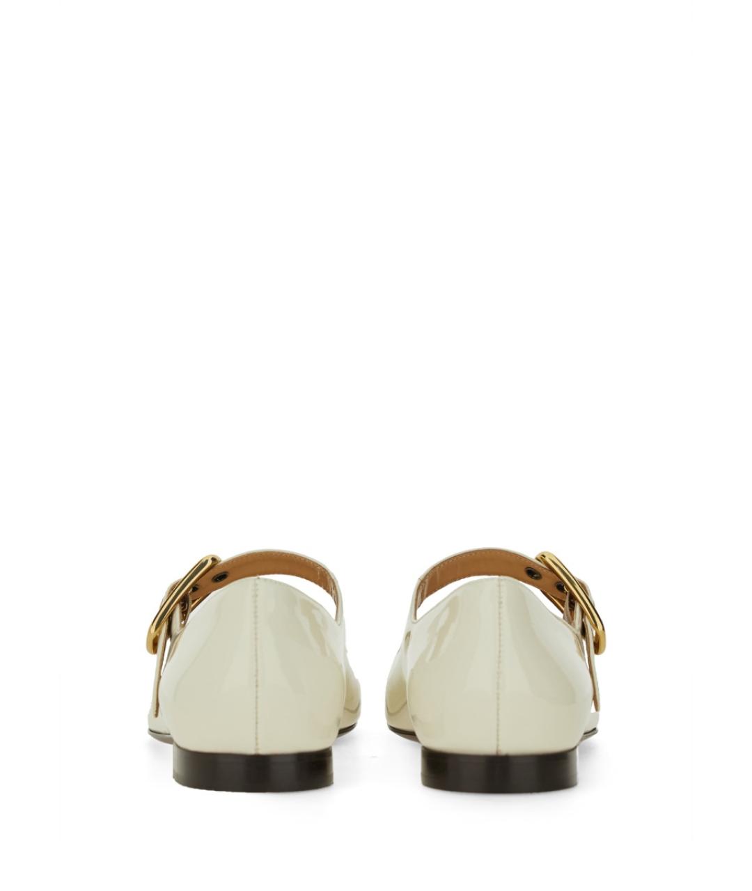 CHLOE Белые кожаные балетки, фото 3