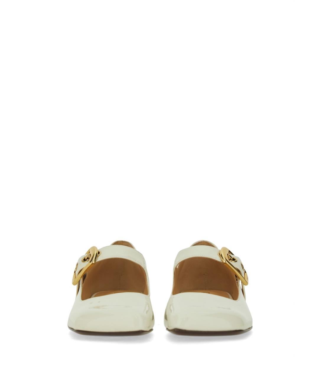 CHLOE Белые кожаные балетки, фото 4