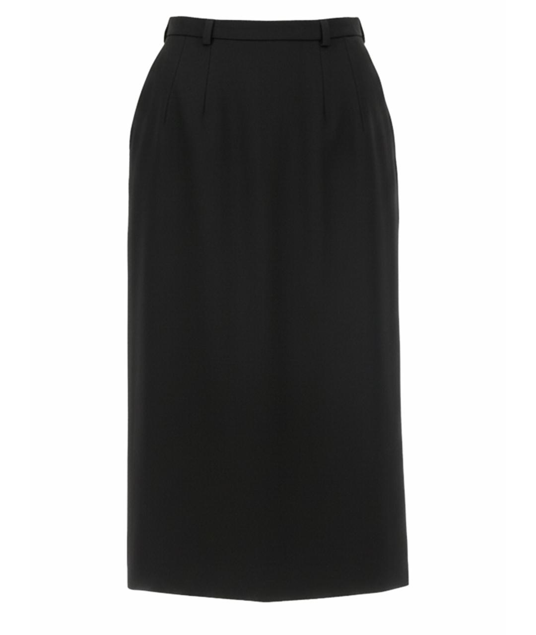 DOLCE&GABBANA Черная шерстяная юбка миди, фото 1