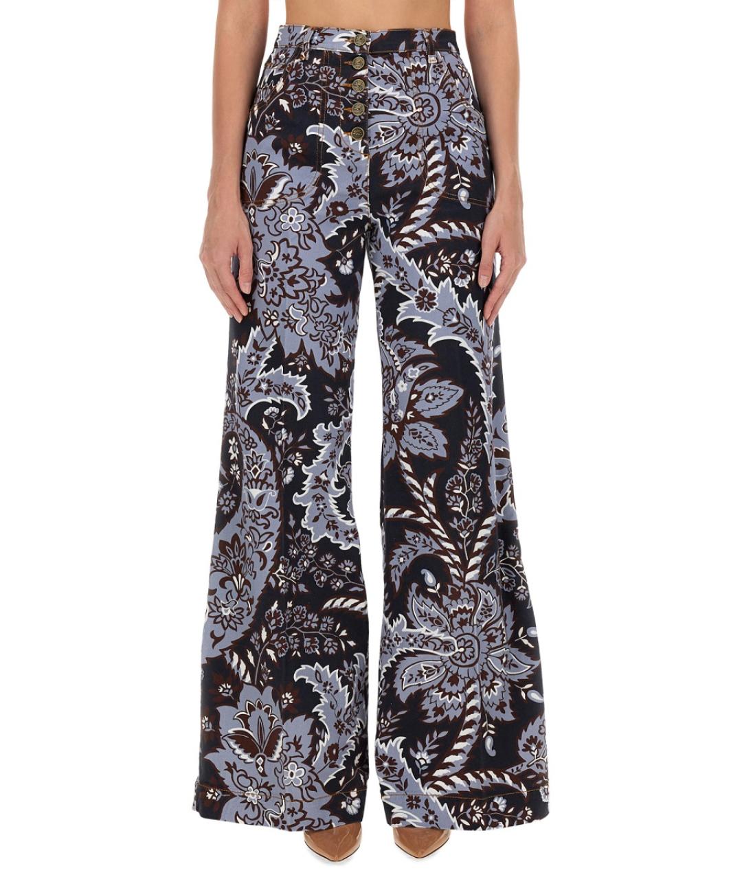 ETRO Мульти хлопковые джинсы клеш, фото 2