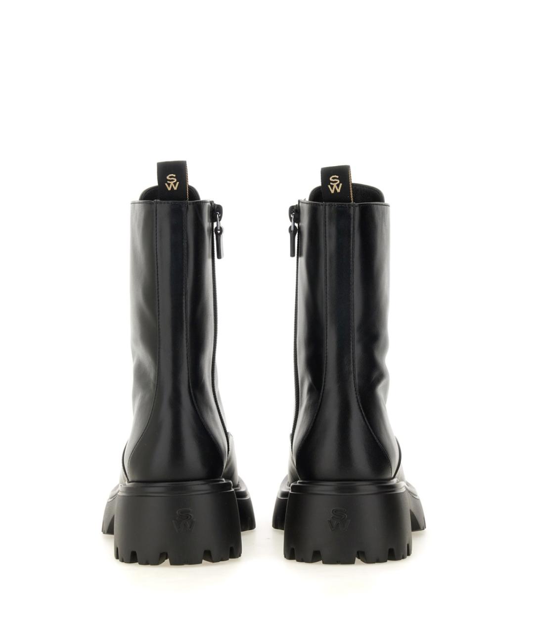 STUART WEITZMAN Черные кожаные ботинки, фото 3