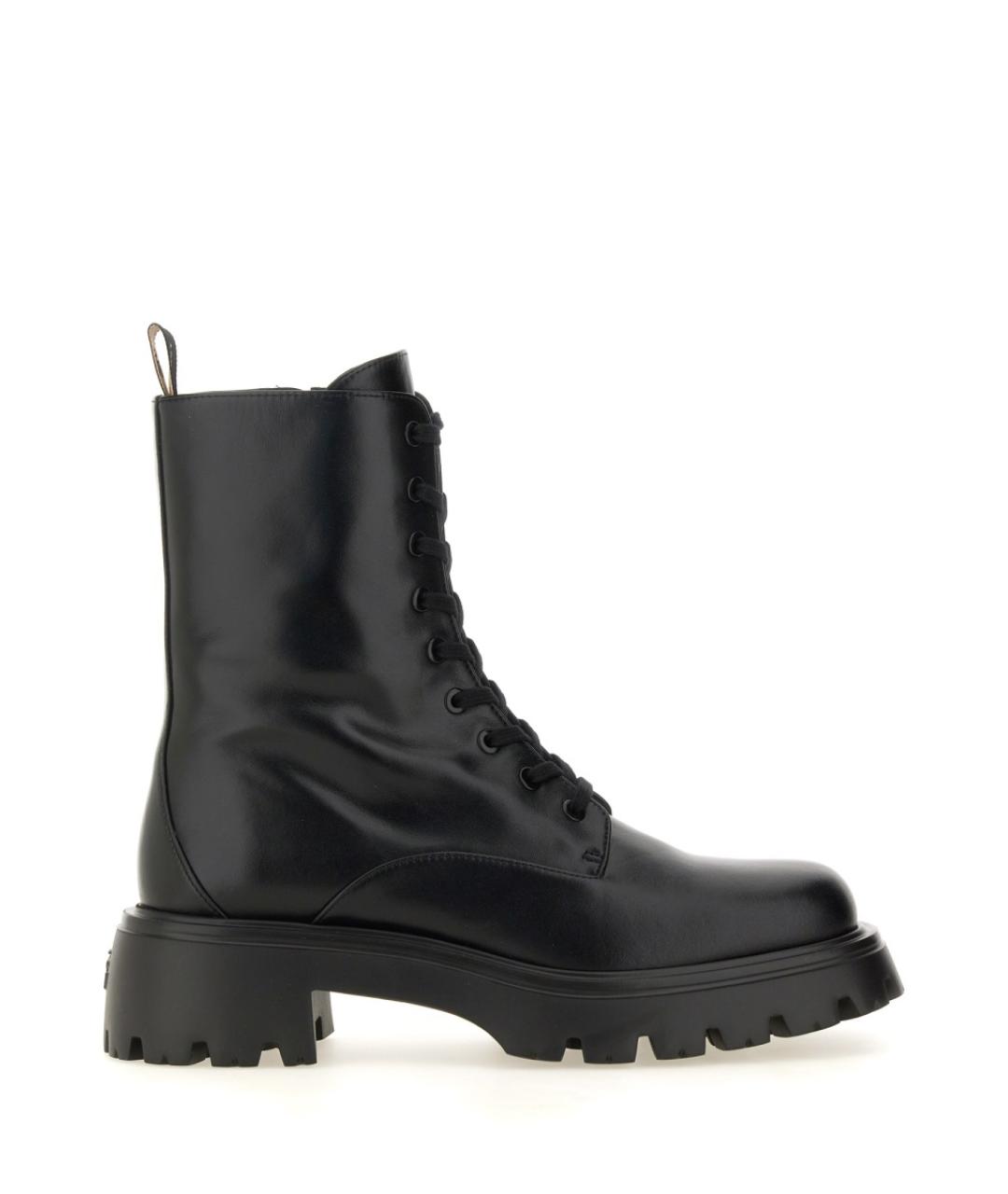STUART WEITZMAN Черные кожаные ботинки, фото 1