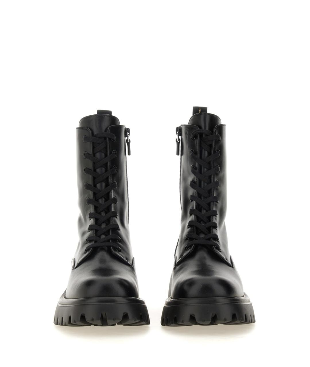 STUART WEITZMAN Черные кожаные ботинки, фото 4