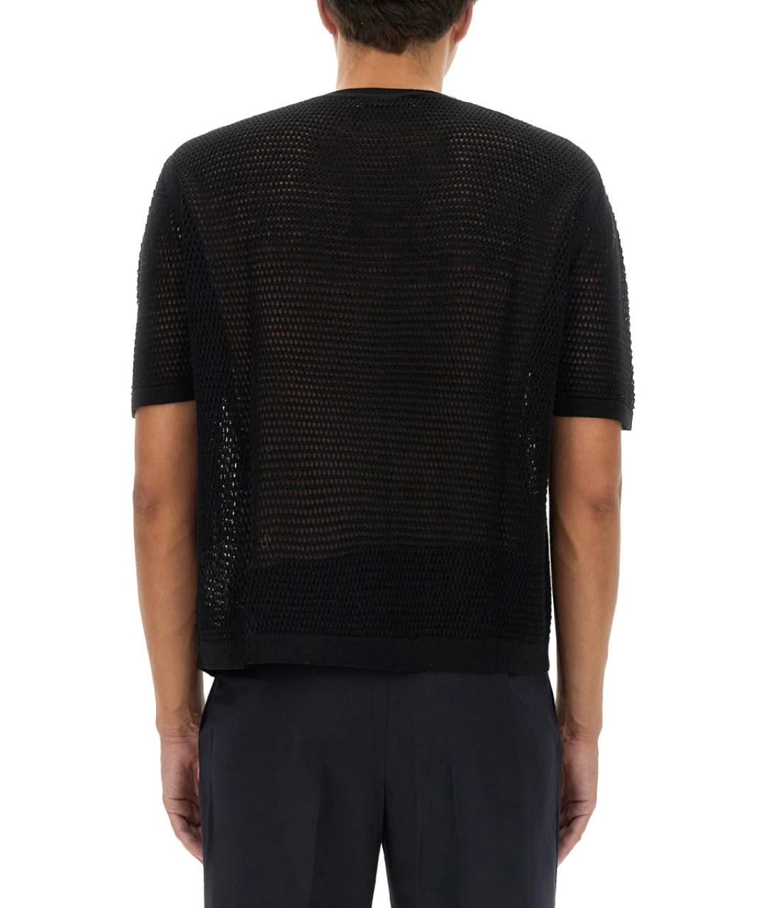 VIVIENNE WESTWOOD Черная хлопковая футболка, фото 3