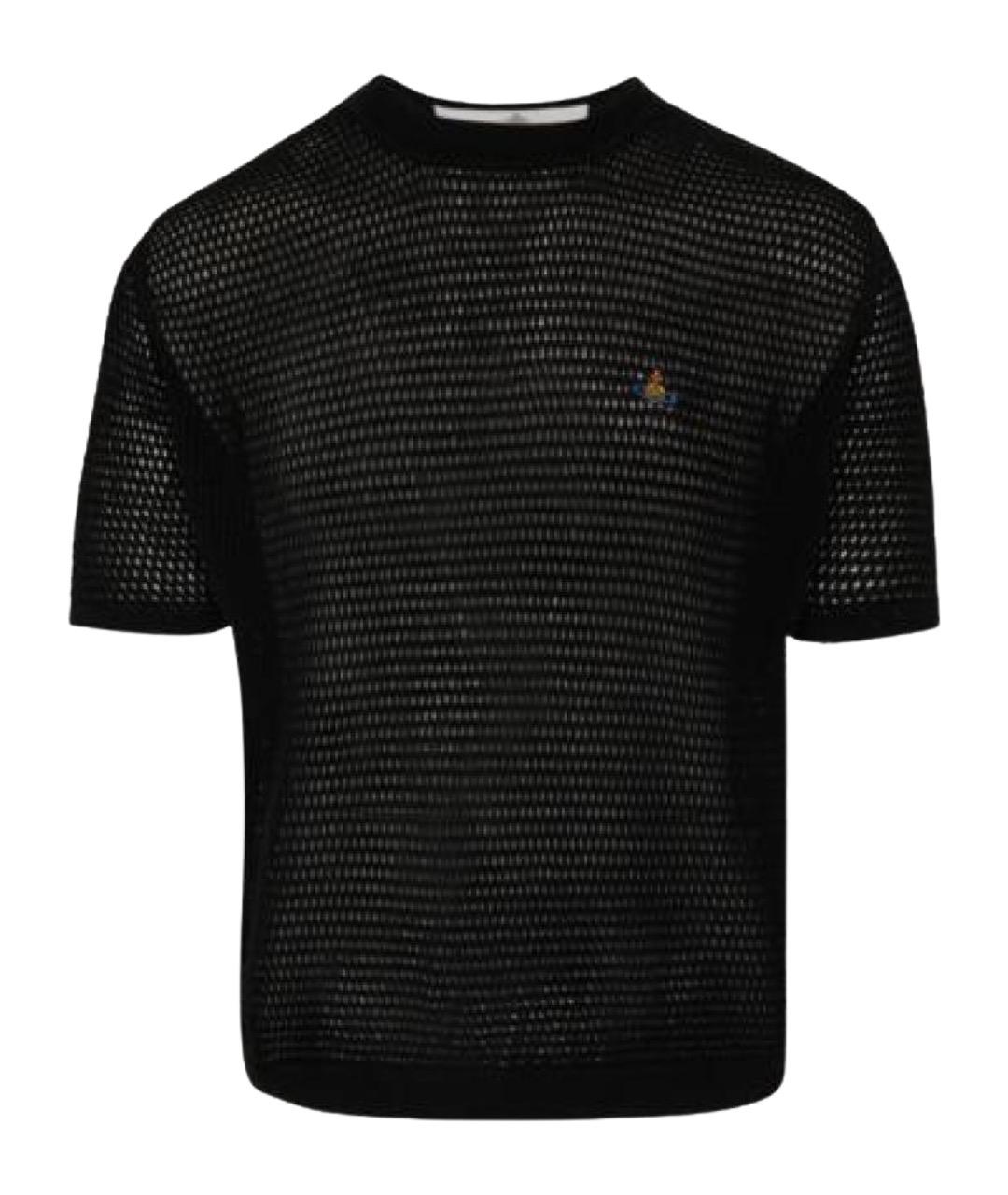 VIVIENNE WESTWOOD Черная хлопковая футболка, фото 1