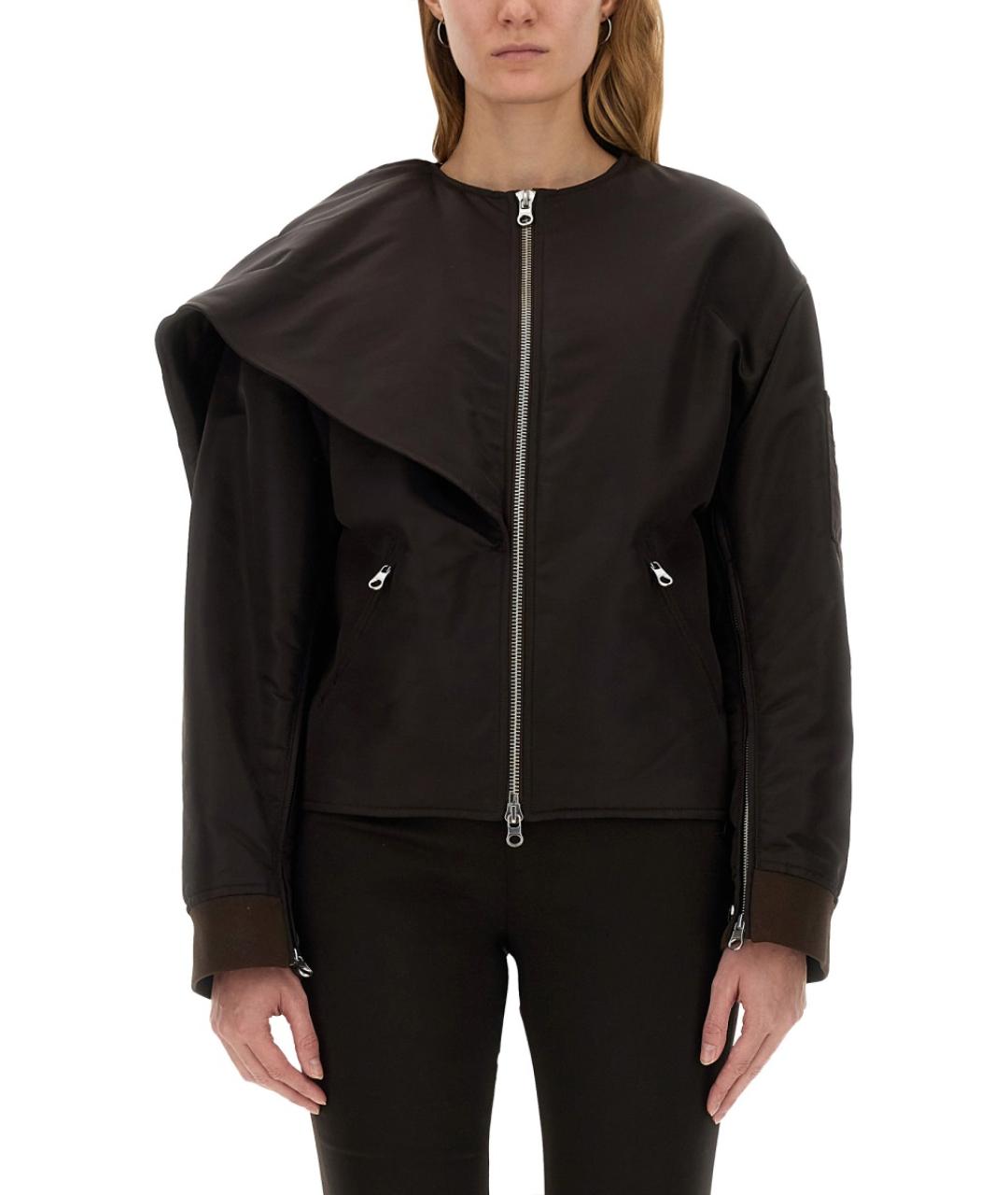 COURREGES Коричневая полиамидовая куртка, фото 5