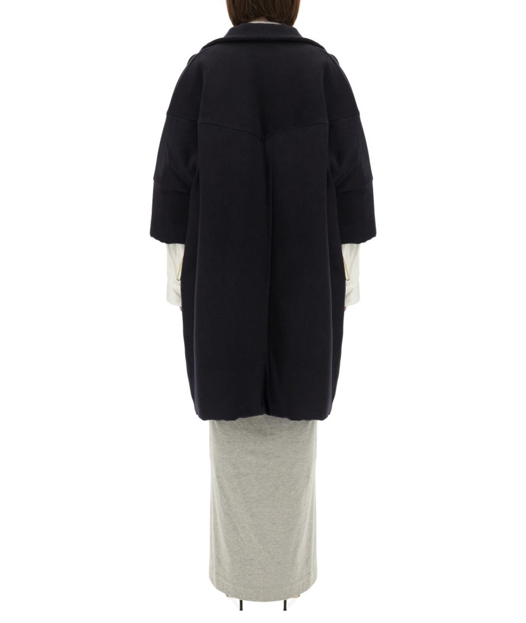 DRIES VAN NOTEN Синее шерстяное пальто, фото 4