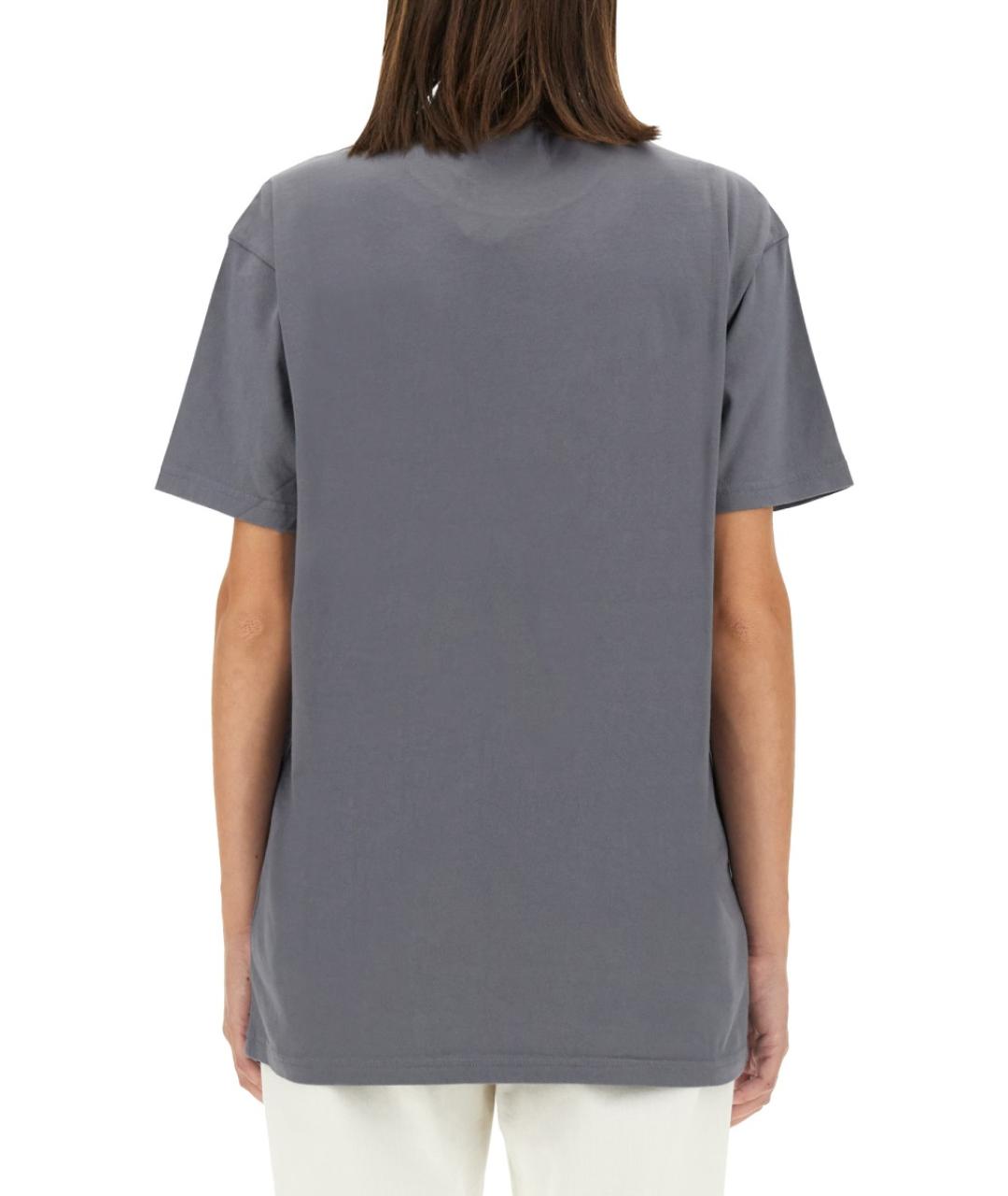 VIVIENNE WESTWOOD Серая хлопковая футболка, фото 4