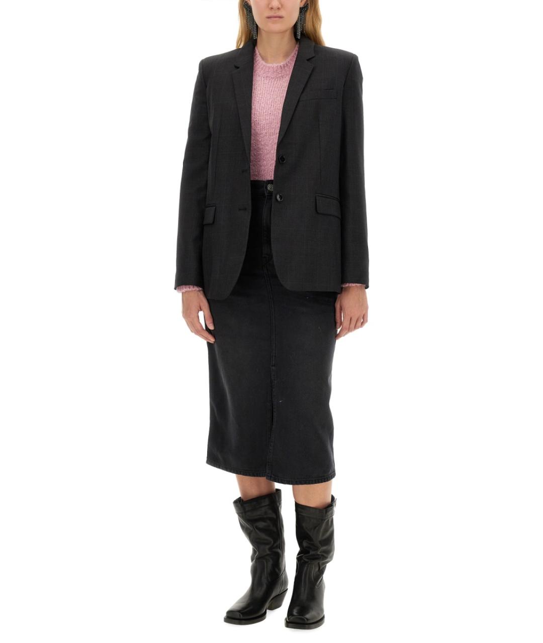 ISABEL MARANT Серый шерстяной жакет/пиджак, фото 2