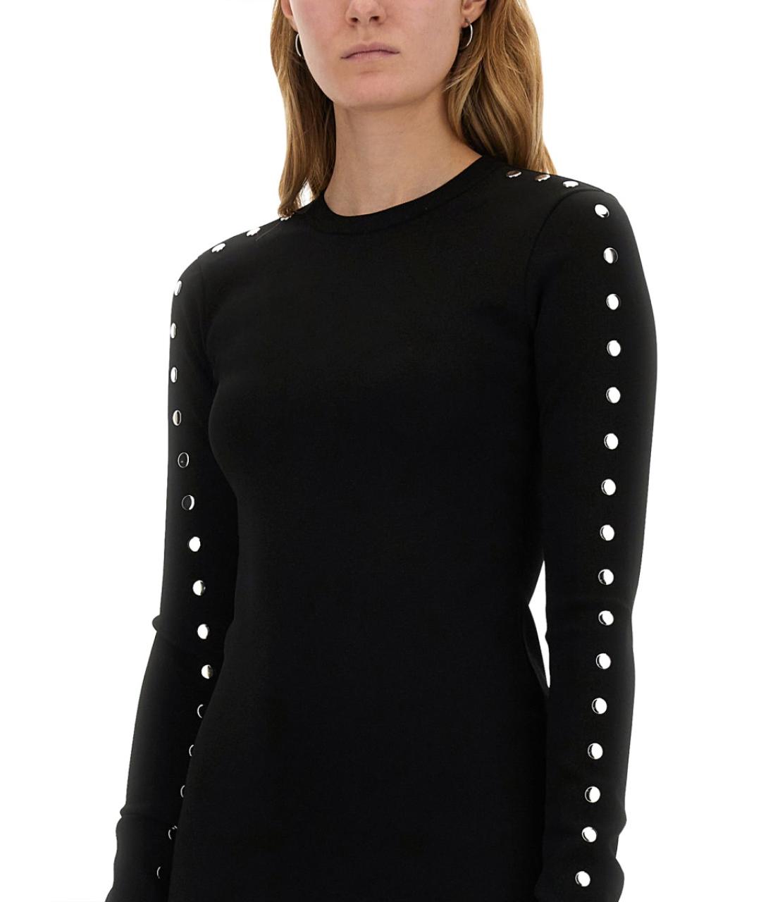 STELLA MCCARTNEY Черное вискозное повседневное платье, фото 5