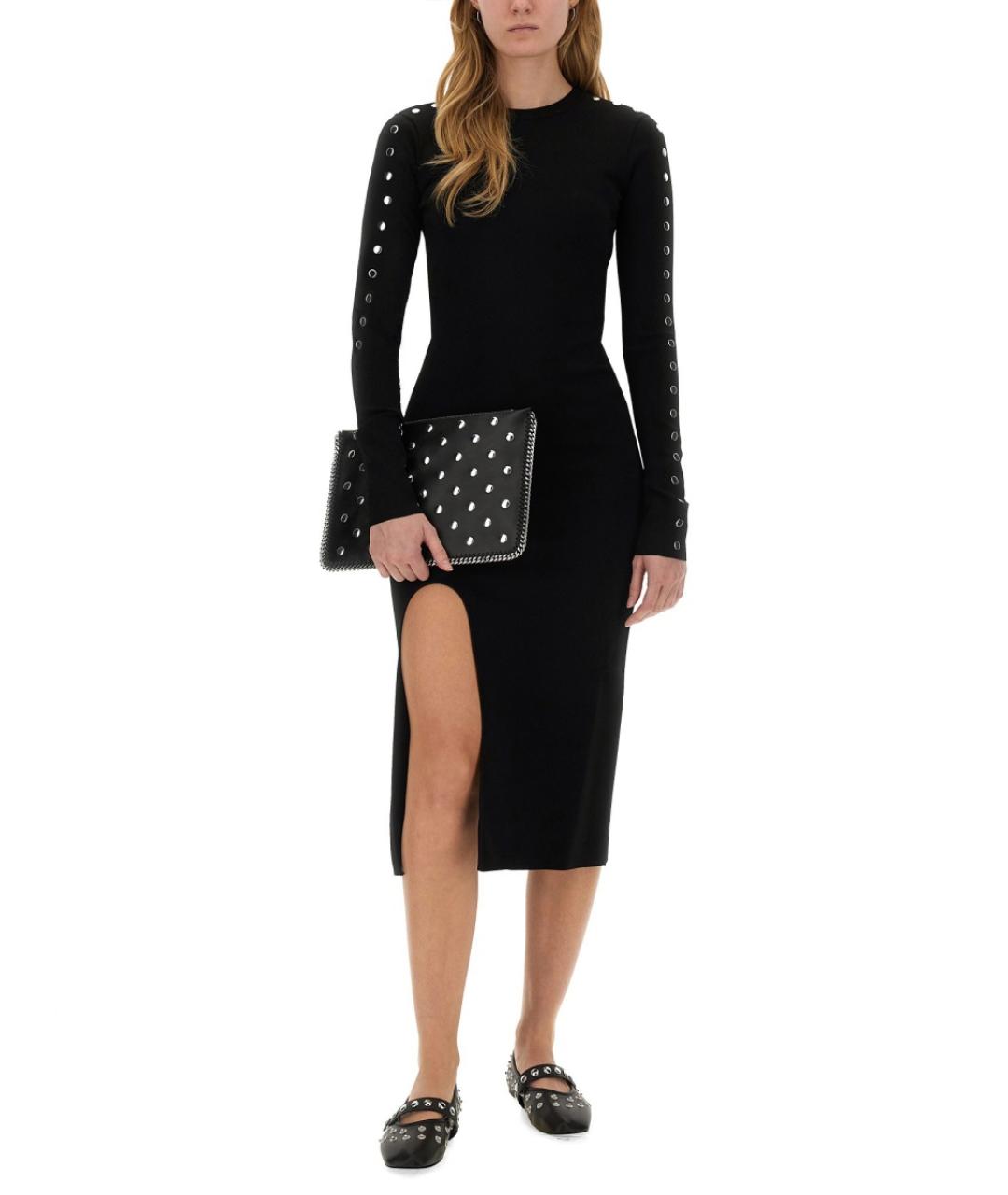 STELLA MCCARTNEY Черное вискозное повседневное платье, фото 3