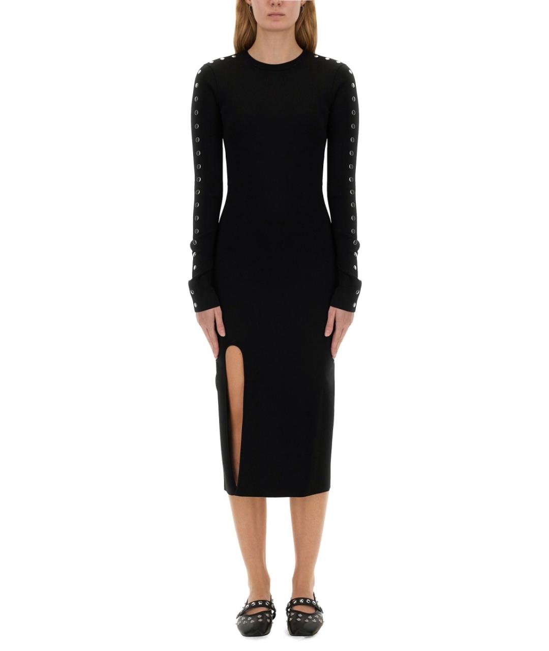 STELLA MCCARTNEY Черное вискозное повседневное платье, фото 2