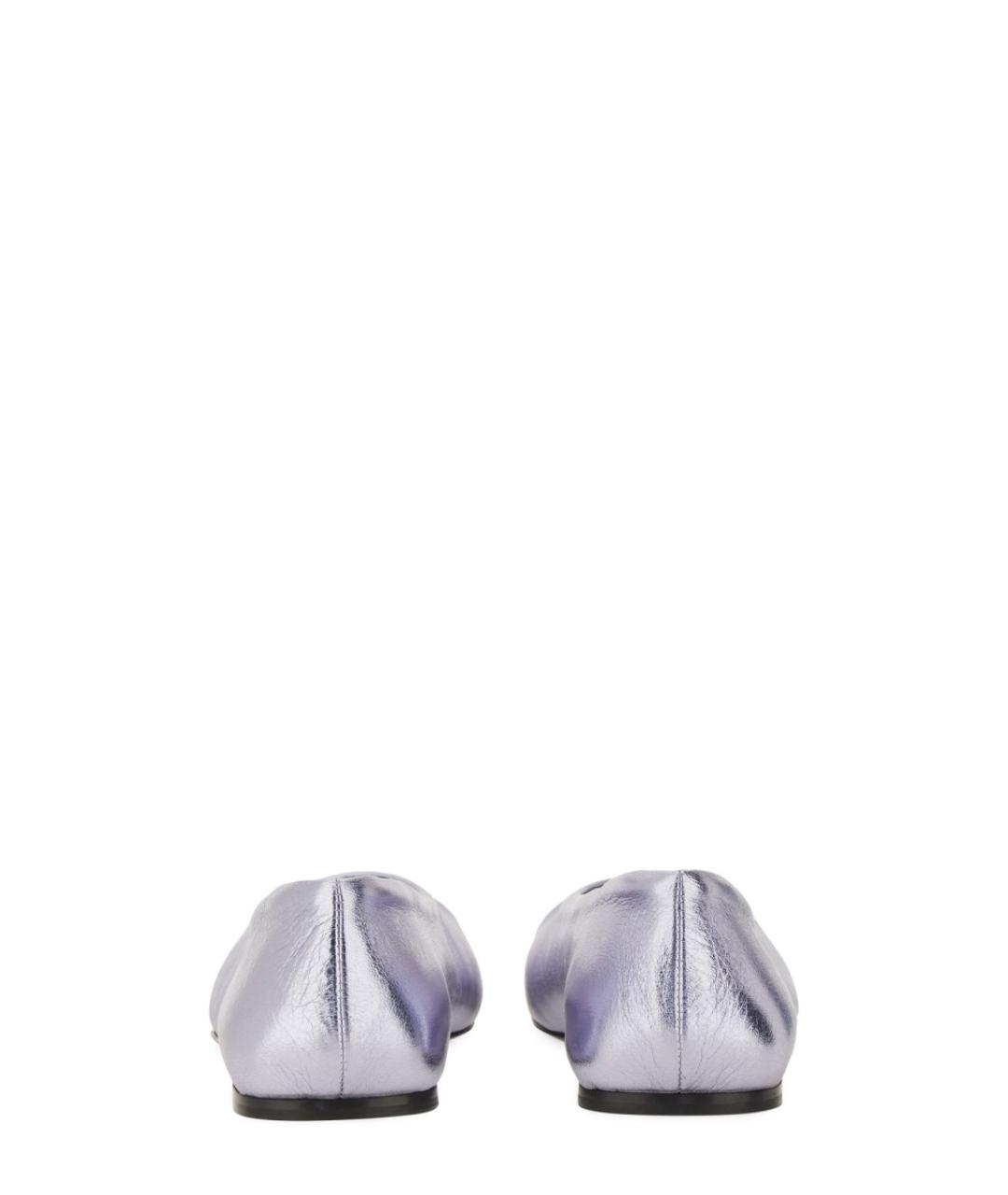 MARNI Фиолетовые кожаные балетки, фото 4