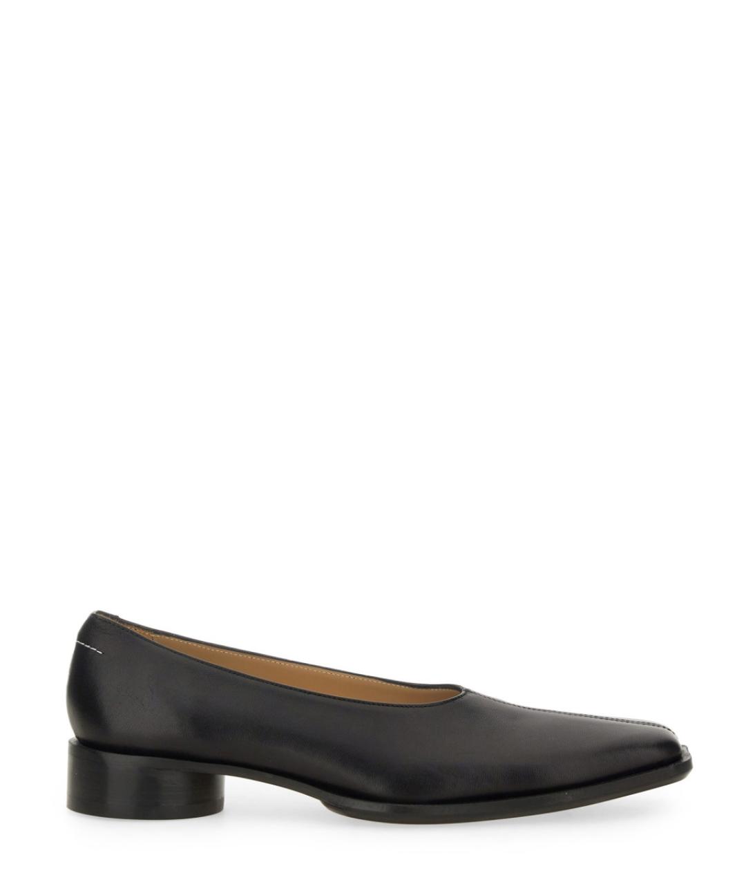 MM6 MAISON MARGIELA Черные кожаные балетки, фото 1