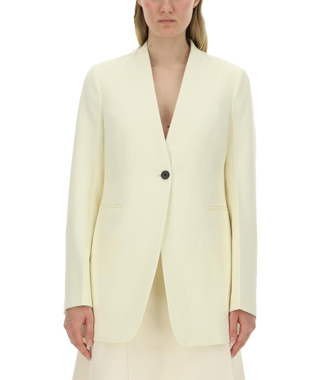 JIL SANDER Розовый шерстяной жакет/пиджак, фото 5