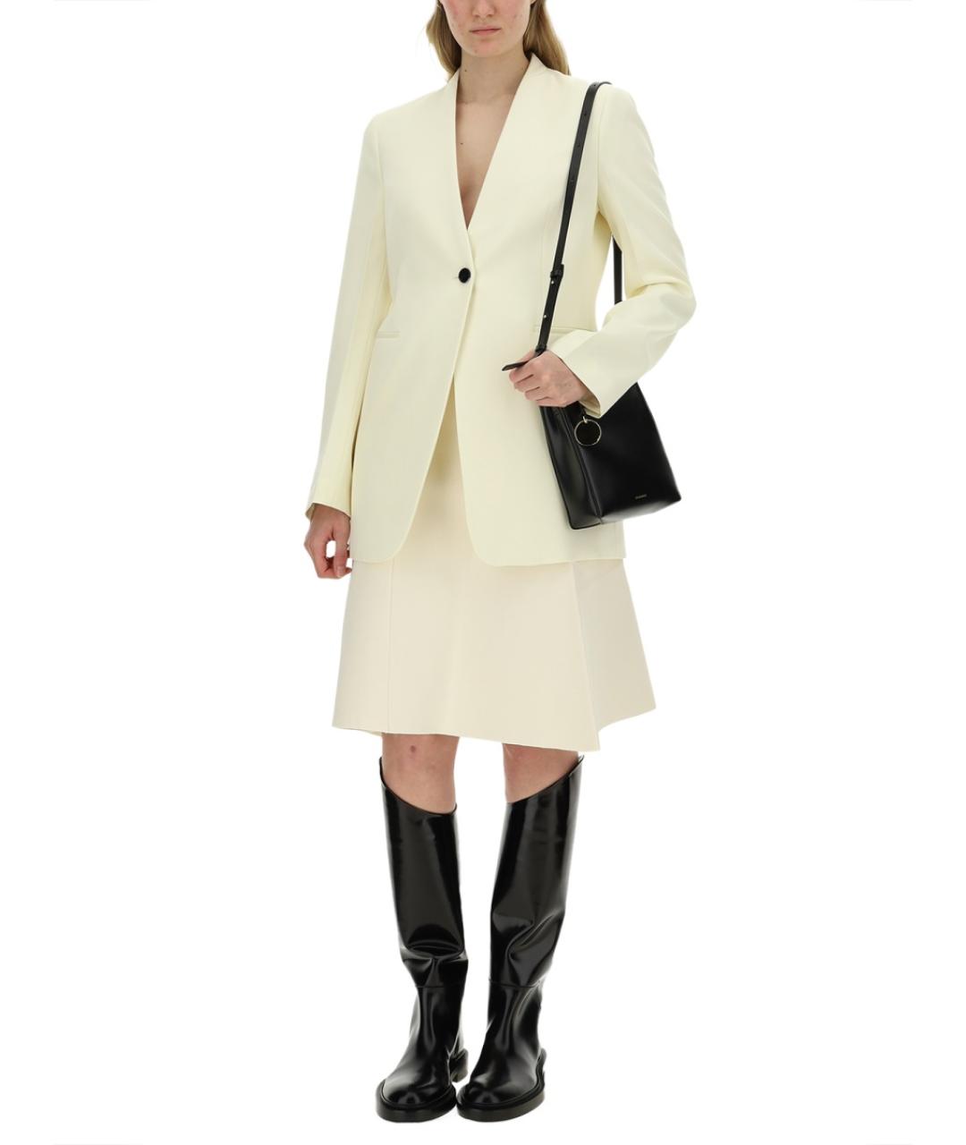 JIL SANDER Розовый шерстяной жакет/пиджак, фото 2