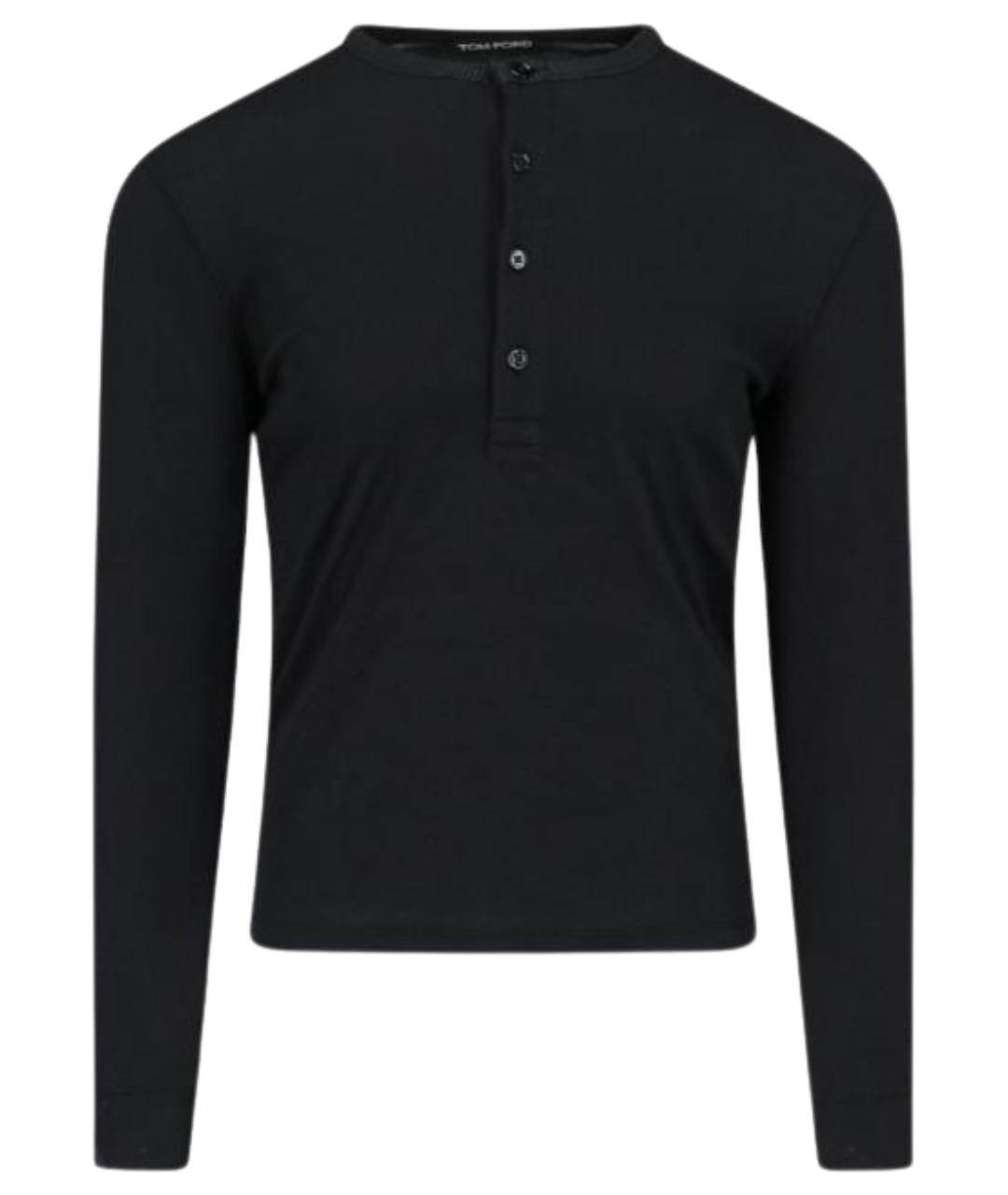 TOM FORD Черный хлопковый джемпер / свитер, фото 1