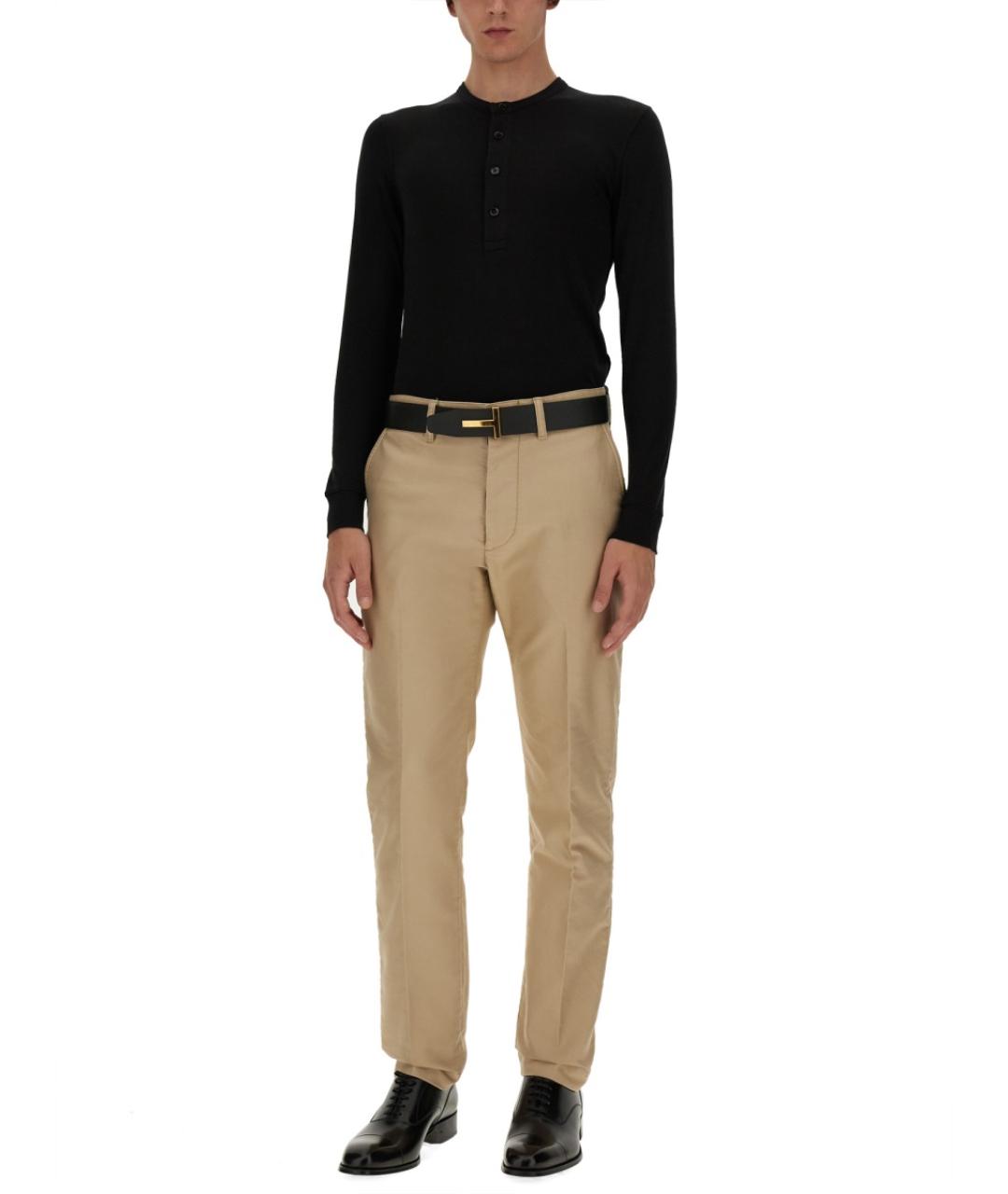 TOM FORD Черный хлопковый джемпер / свитер, фото 2