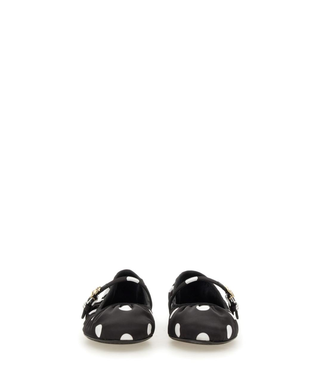DOLCE&GABBANA Черные текстильные балетки, фото 4