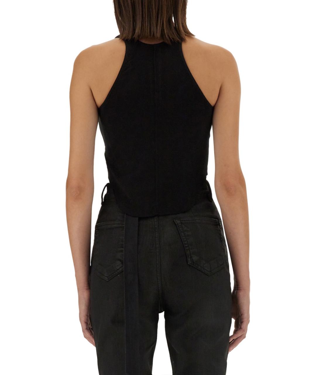 RICK OWENS DRKSHDW Черная хлопковая блузы, фото 4