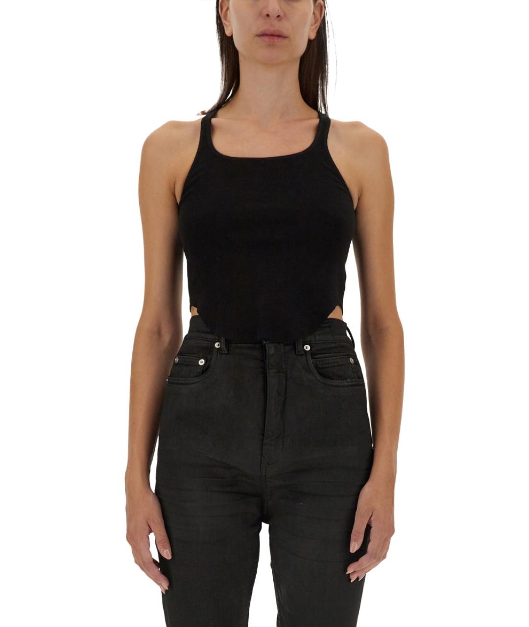 RICK OWENS DRKSHDW Черная хлопковая блузы, фото 2