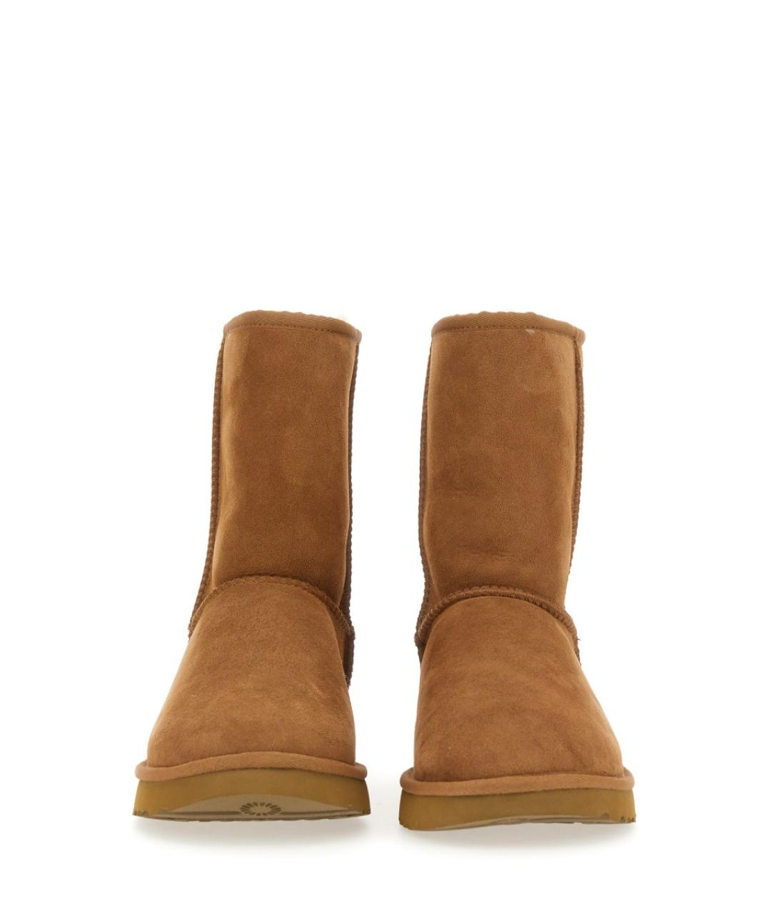 UGG AUSTRALIA Коричневые кожаные ботинки, фото 3