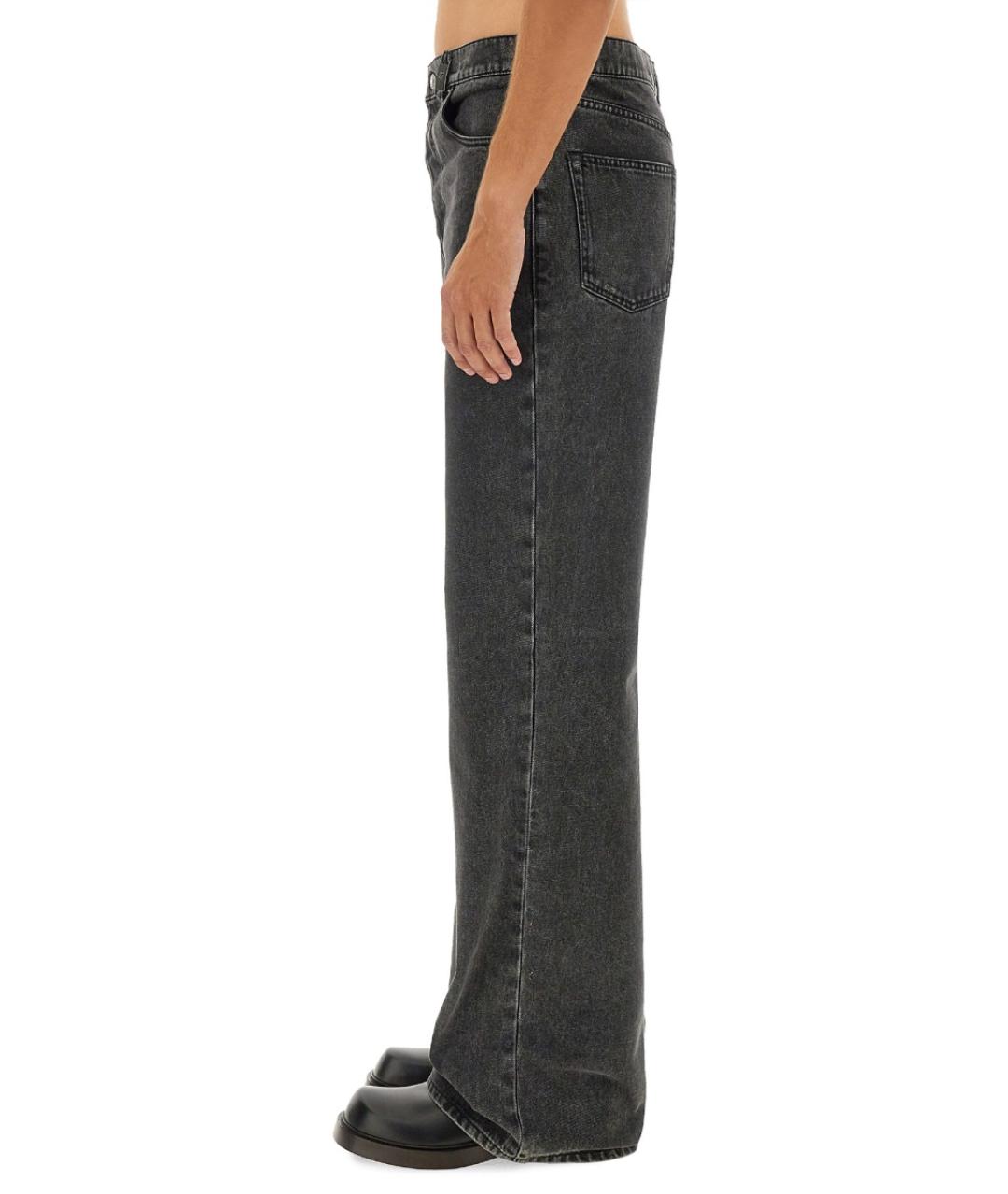 ALEXANDER MCQUEEN Серые хлопковые прямые джинсы, фото 5