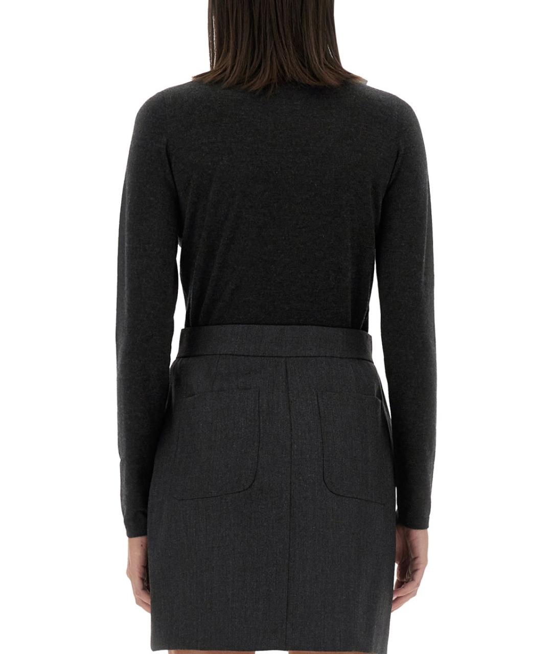 MAX MARA Антрацитовый кашемировый джемпер / свитер, фото 2