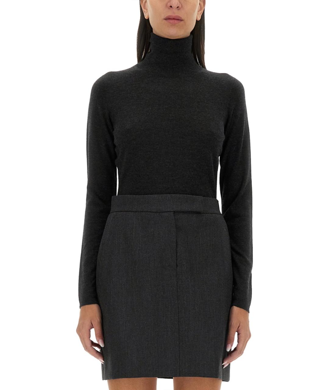 MAX MARA Антрацитовый кашемировый джемпер / свитер, фото 4