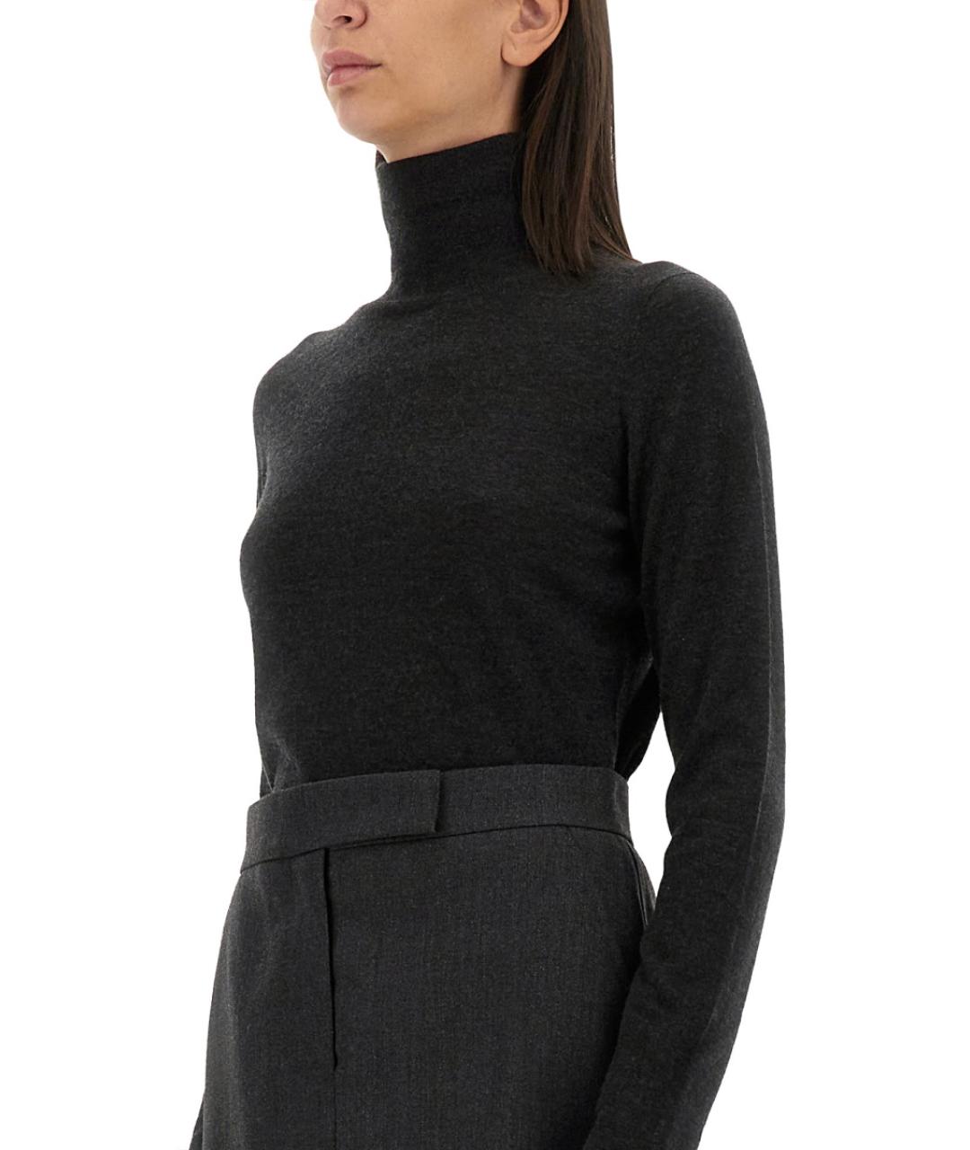 MAX MARA Антрацитовый кашемировый джемпер / свитер, фото 3