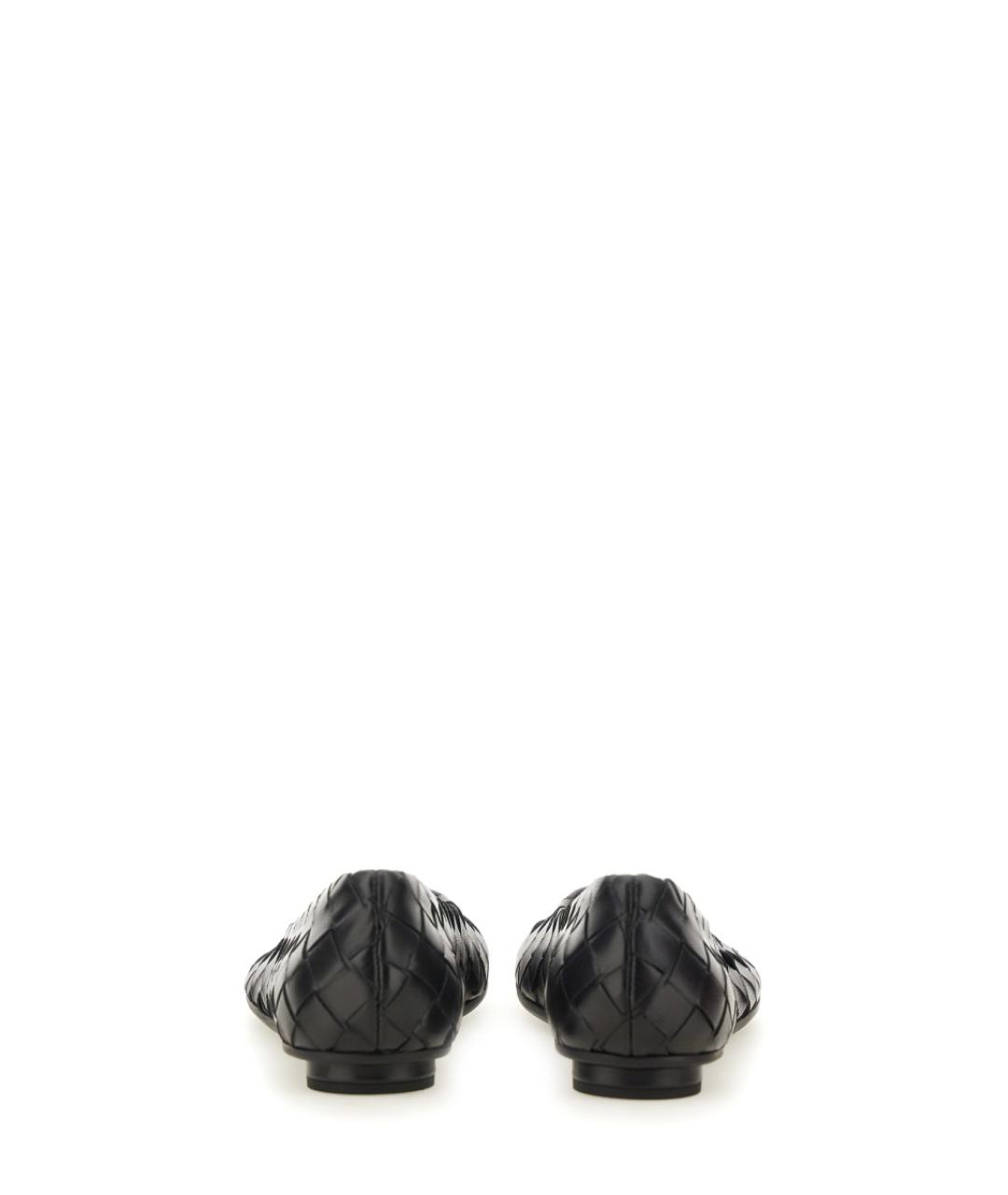 BOTTEGA VENETA Черные кожаные балетки, фото 3