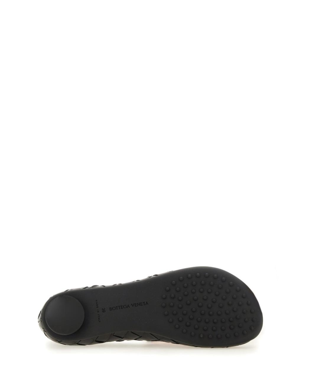 BOTTEGA VENETA Черные кожаные балетки, фото 6