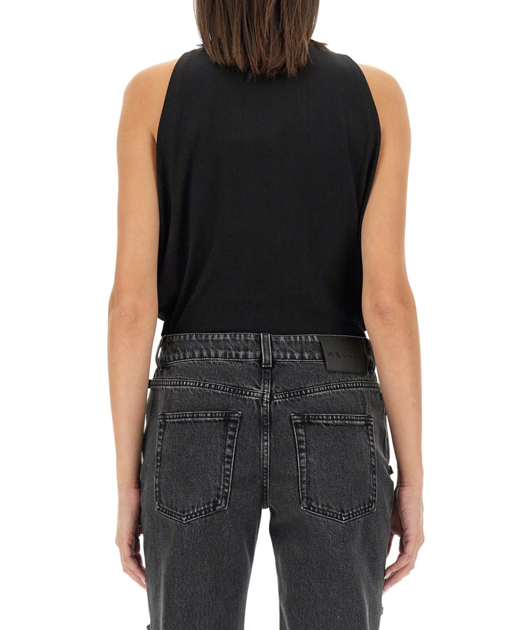 ALEXANDER MCQUEEN Черная полиэстеровая блузы, фото 2