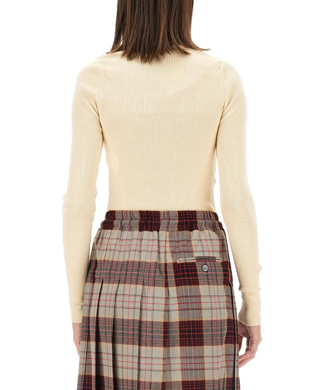 VIVIENNE WESTWOOD Бежевый хлопковый джемпер / свитер, фото 4