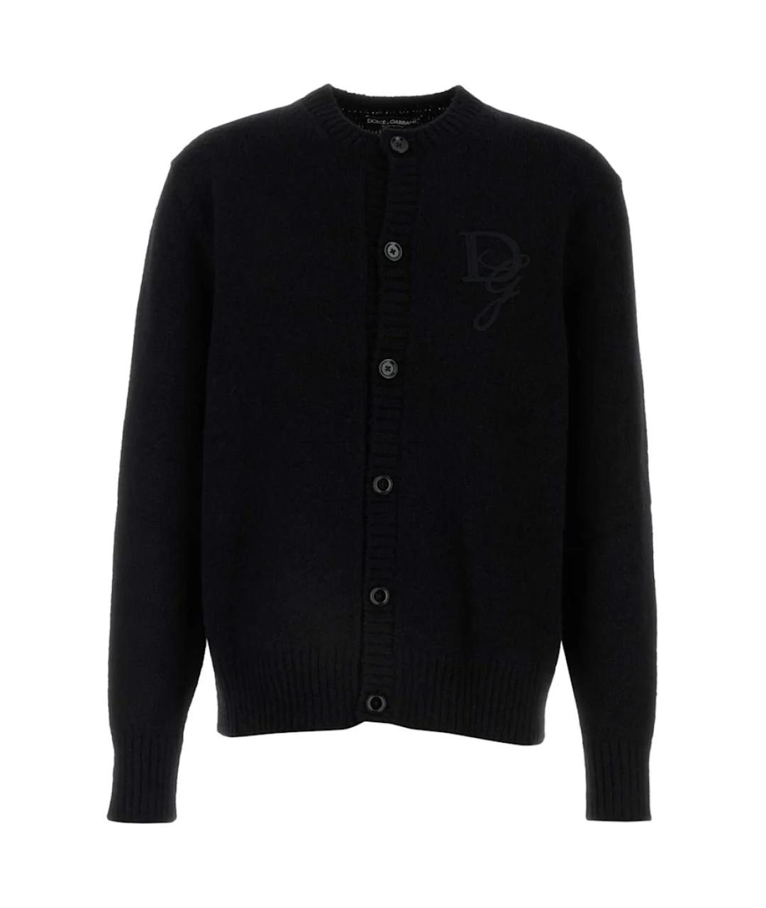 DOLCE&GABBANA Черный полиамидовый джемпер / свитер, фото 1