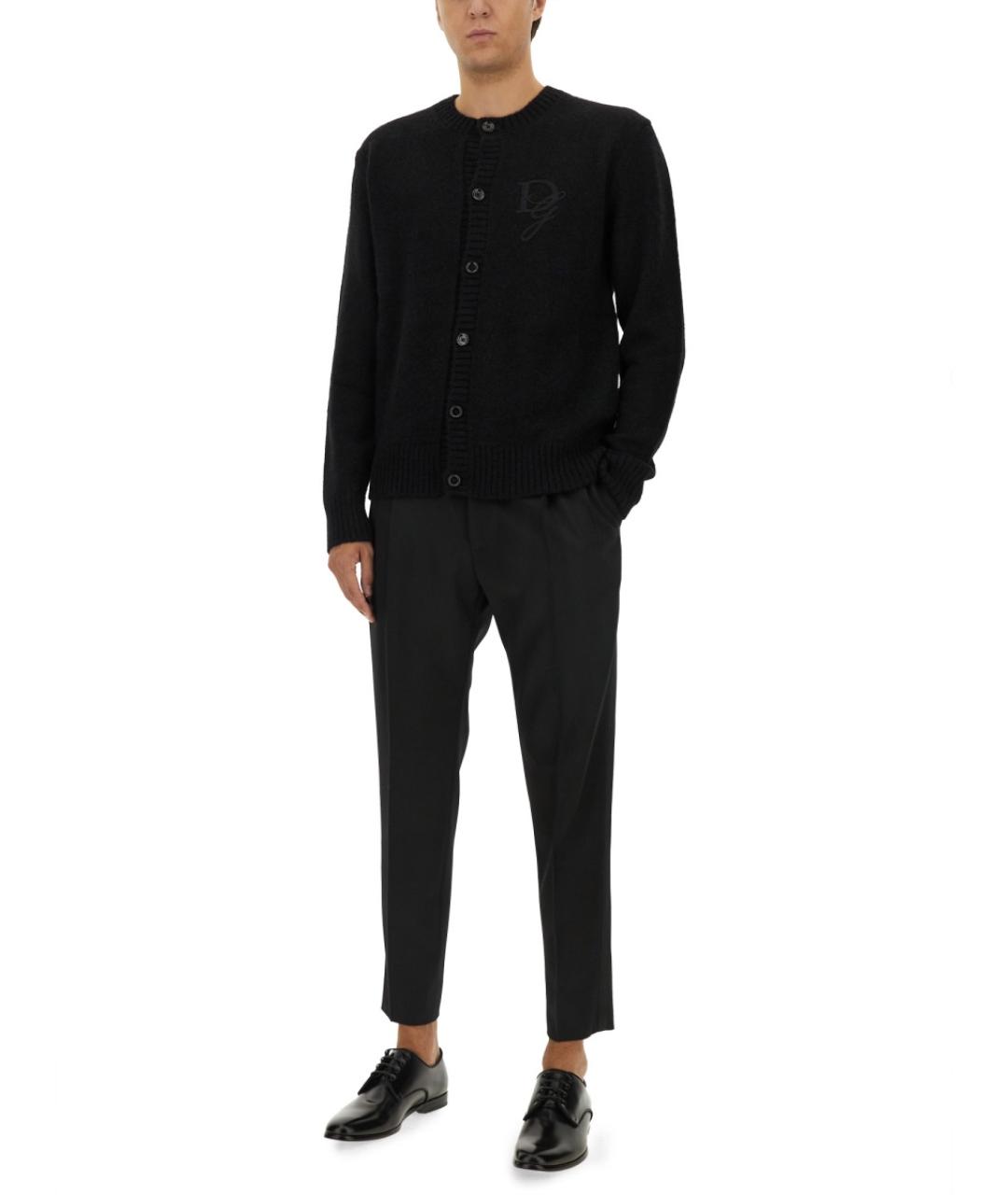 DOLCE&GABBANA Черный полиамидовый джемпер / свитер, фото 3