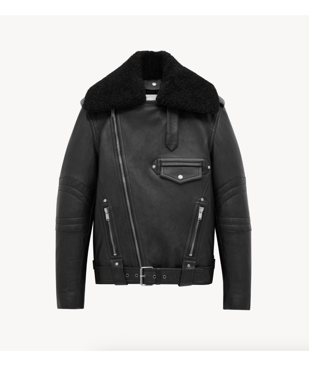 SAINT LAURENT Черная кожаная куртка, фото 6