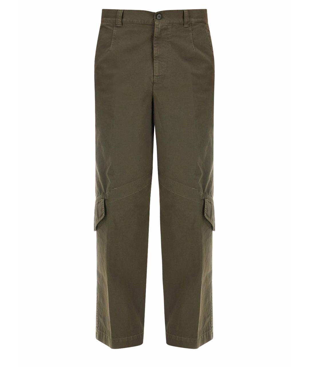 DRIES VAN NOTEN Серые хлопковые повседневные брюки, фото 5