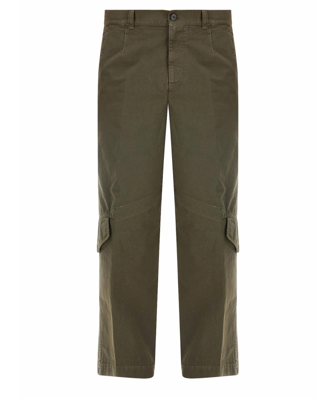 DRIES VAN NOTEN Серые хлопковые повседневные брюки, фото 1