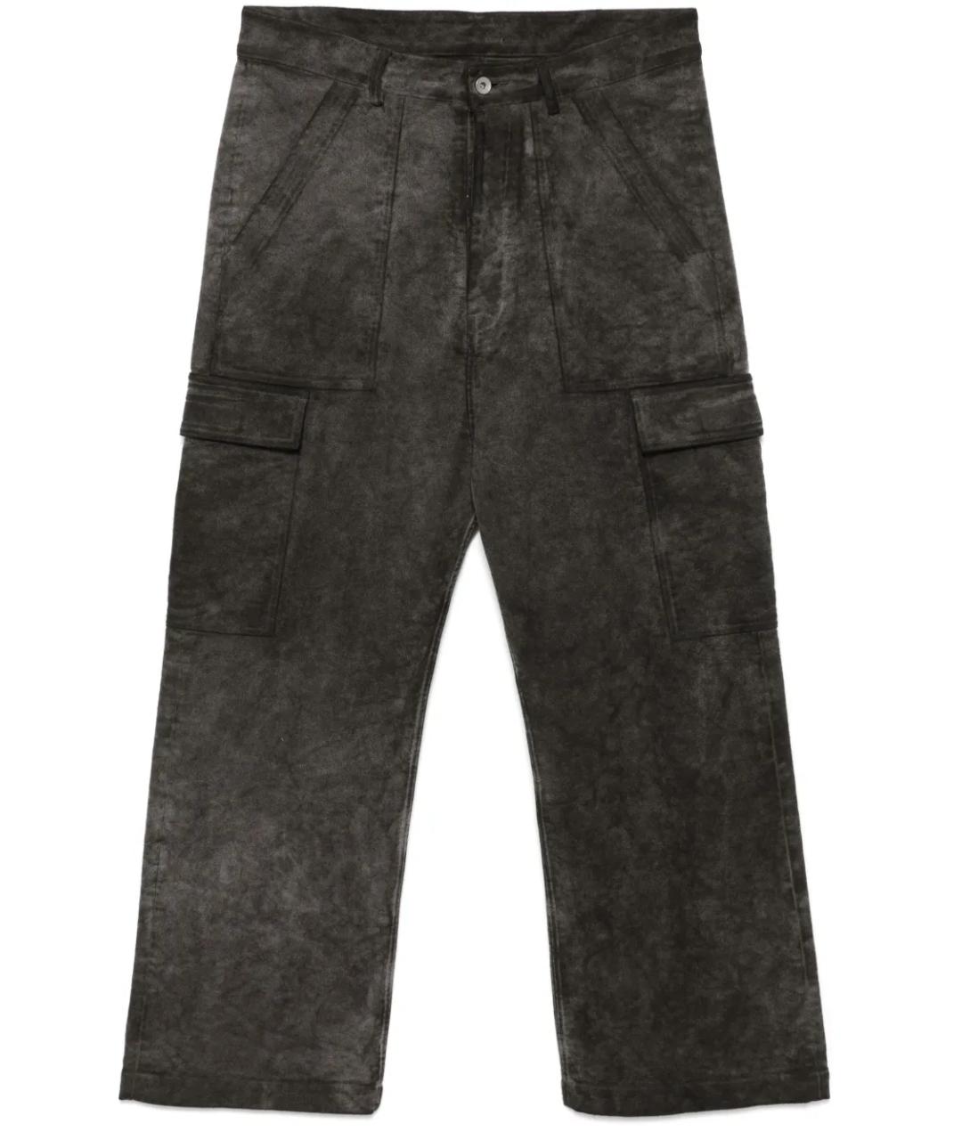 RICK OWENS DRKSHDW Бежевые хлопковые повседневные брюки, фото 1
