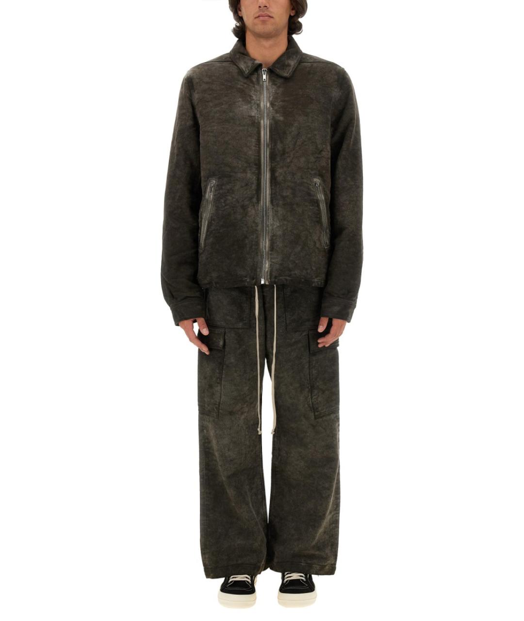 RICK OWENS DRKSHDW Бежевые хлопковые повседневные брюки, фото 3