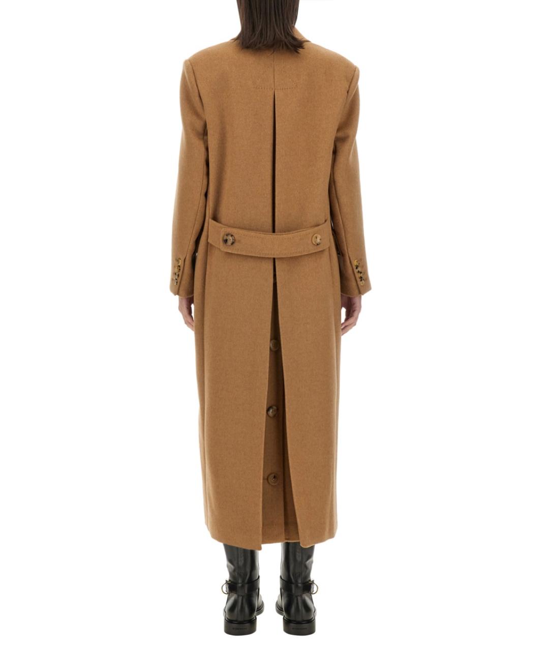 MAX MARA Бежевое шерстяное пальто, фото 4